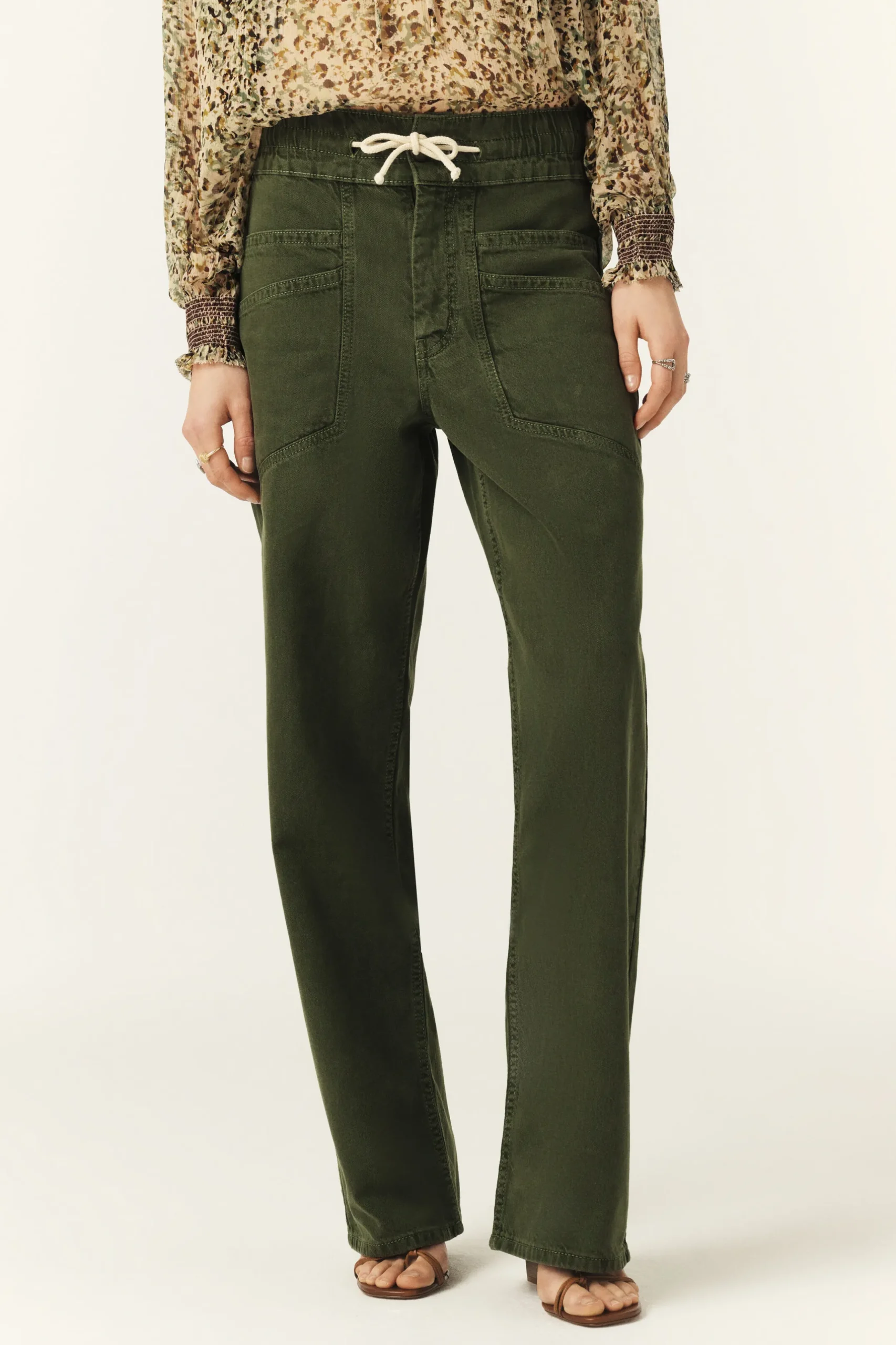 FIMA pantalon droit ample