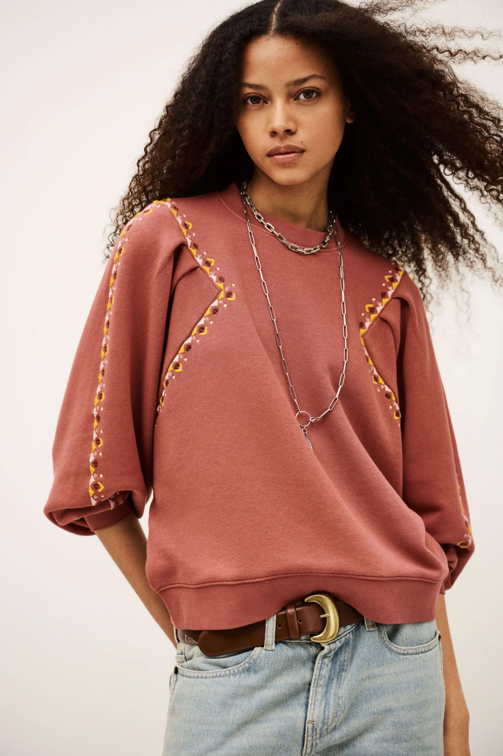 MESTA sweat brodé